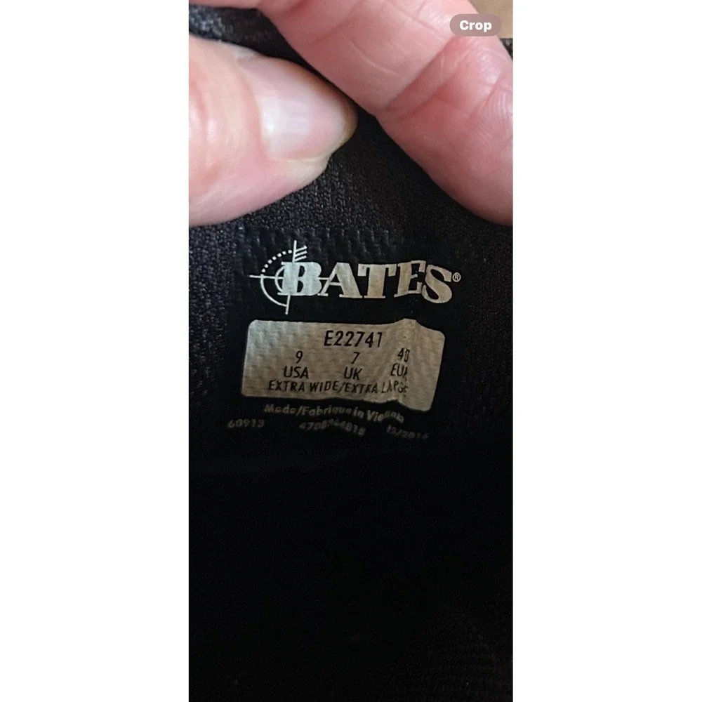 Bates High Gloss Oxford Women‎ 9 Wide Black E22741 Patent Uniform Shoes New